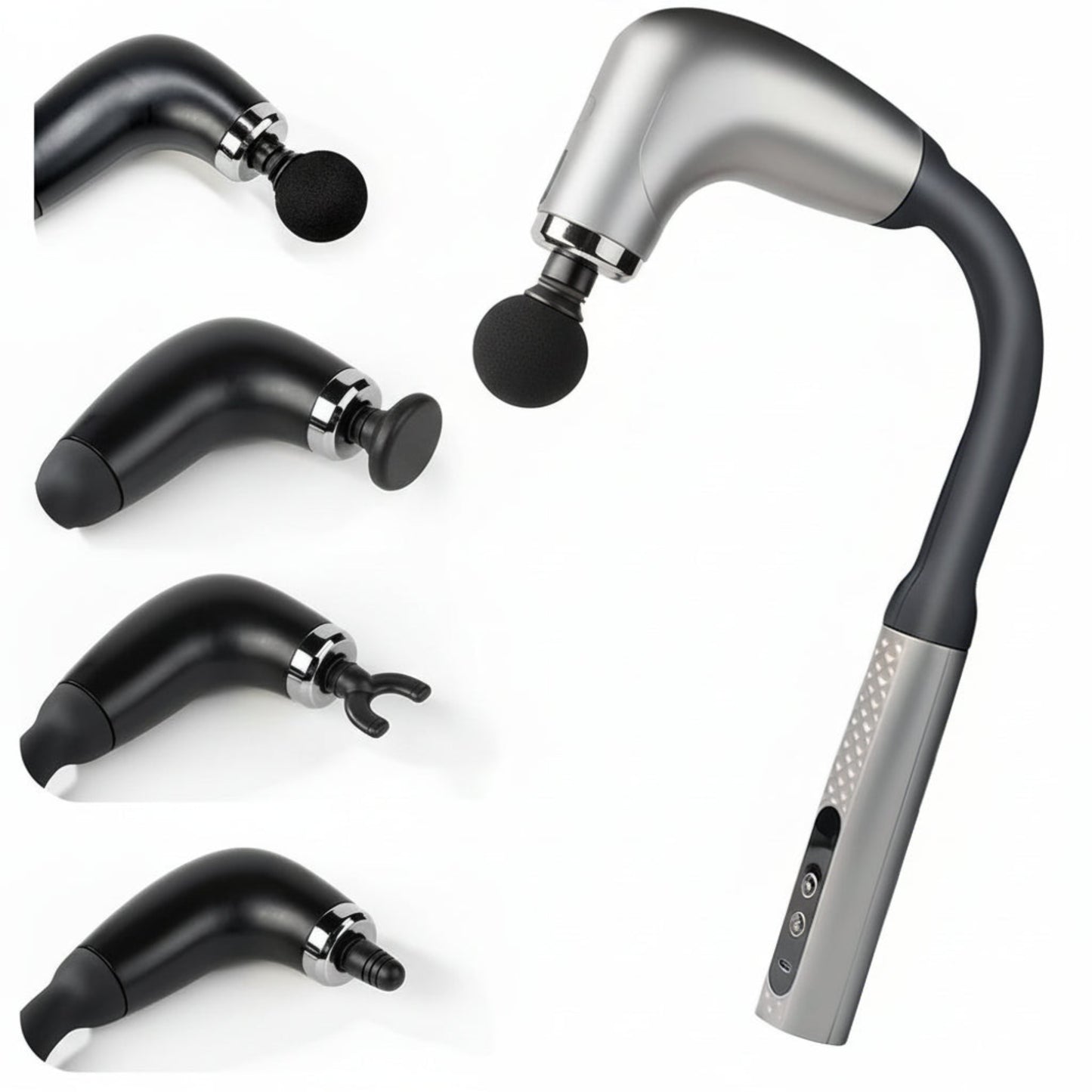 Écran digital et contrôles du pistolet de massage professionnel