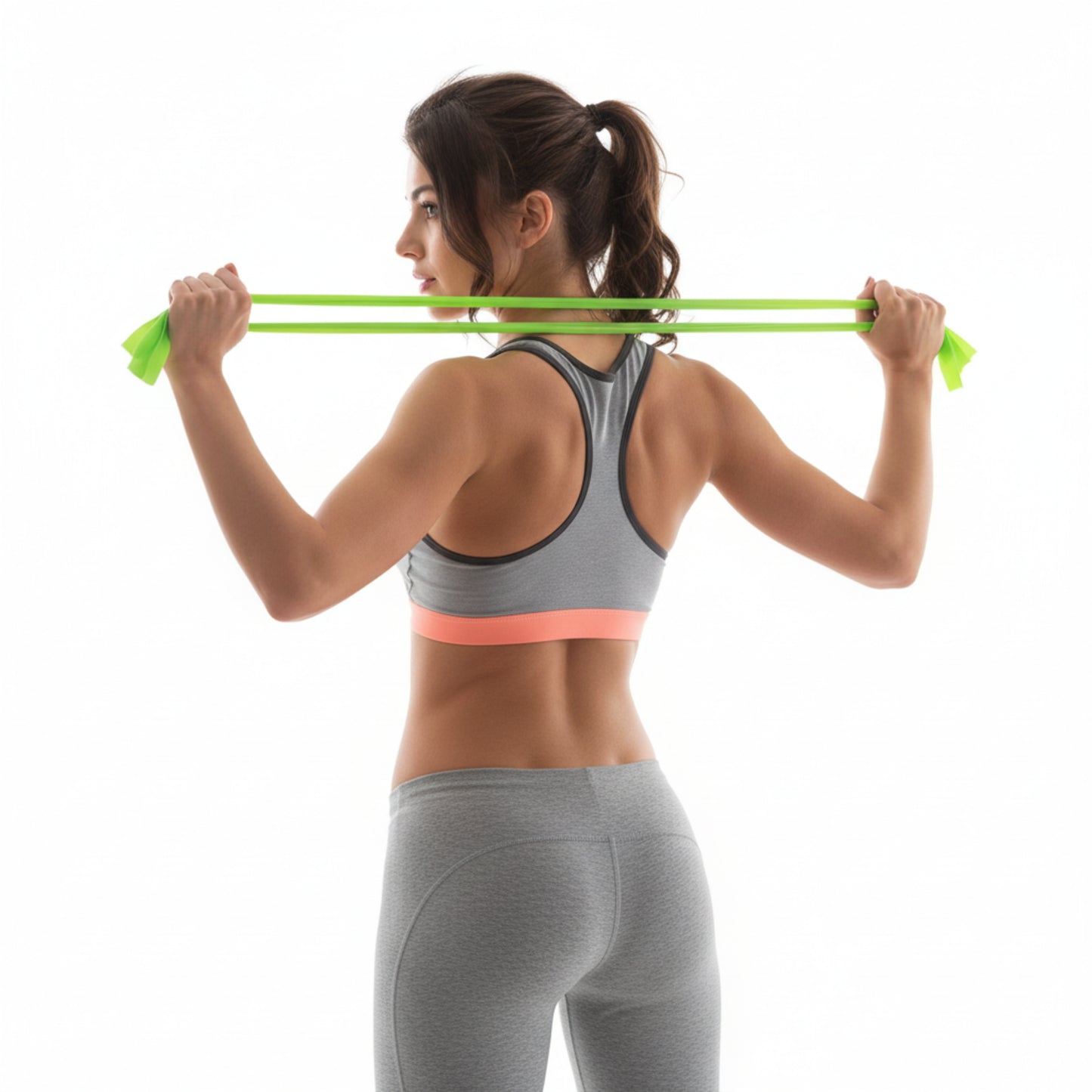 Entraînement fitness avec bandes de résistance - yoga et musculation