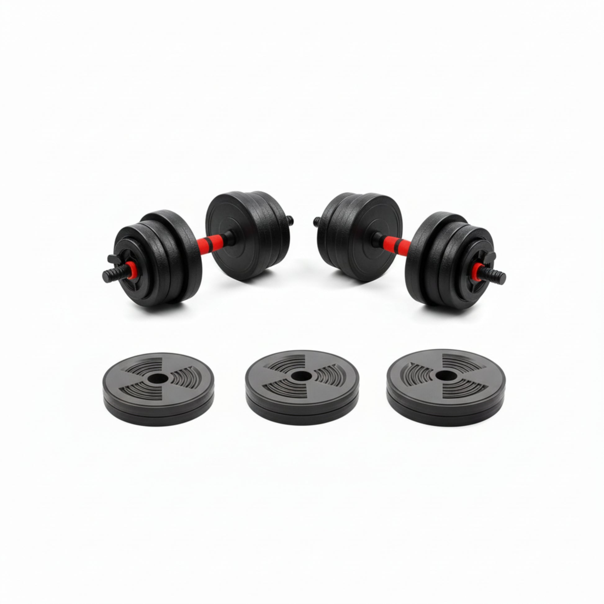 Vue d’ensemble de l’ensemble d’haltères modulable 5-44lbs VivaSport