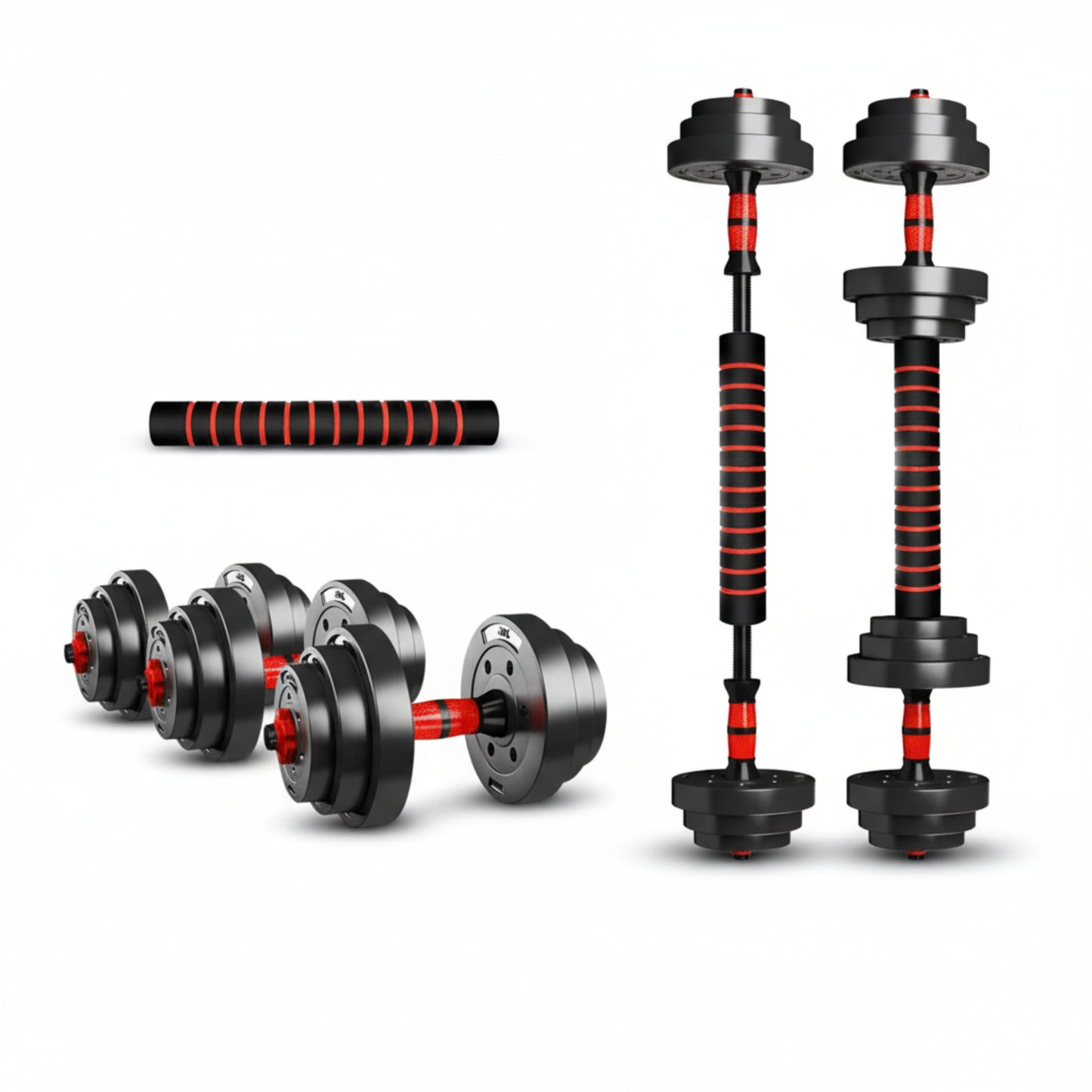 Disques de poids ajustables pour barre de musculation maison