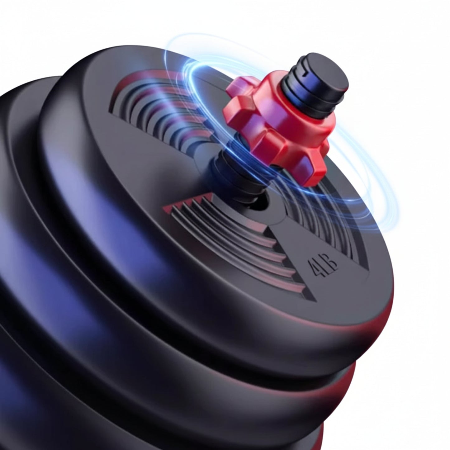 Système de fixation sécurisé des poids sur barre de musculation