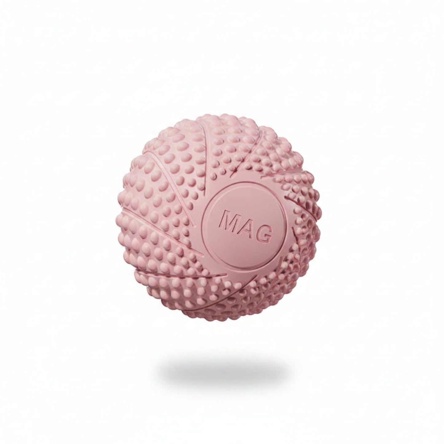Balle de massage fitness 6,5 cm en caoutchouc naturel vue de face – VivaSport