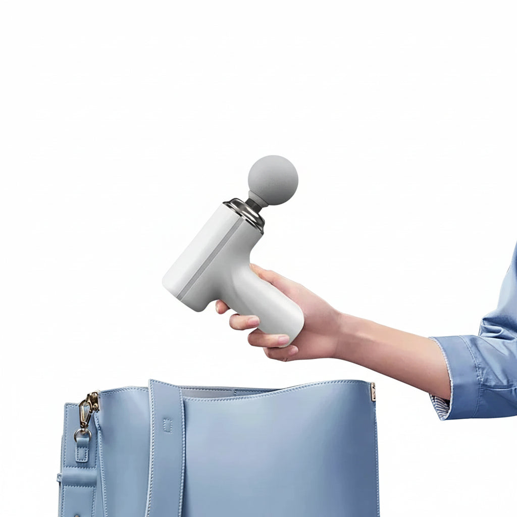 Pistolet de massage compact et portable - facile à transporter dans un sac