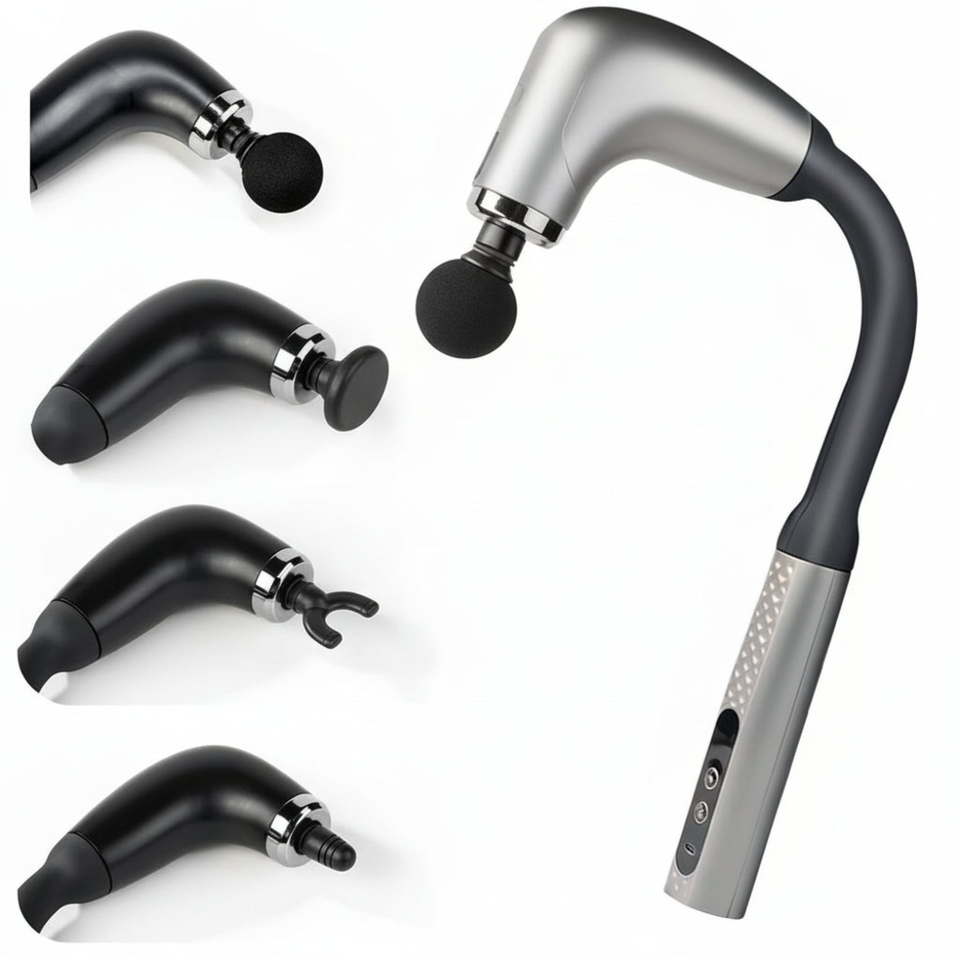 Écran digital et contrôles du pistolet de massage professionnel