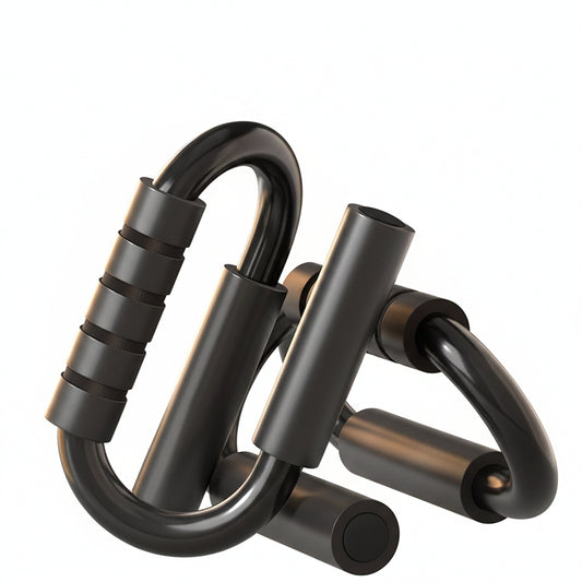 Support push-up en S ergonomique noir et gris — vue de face