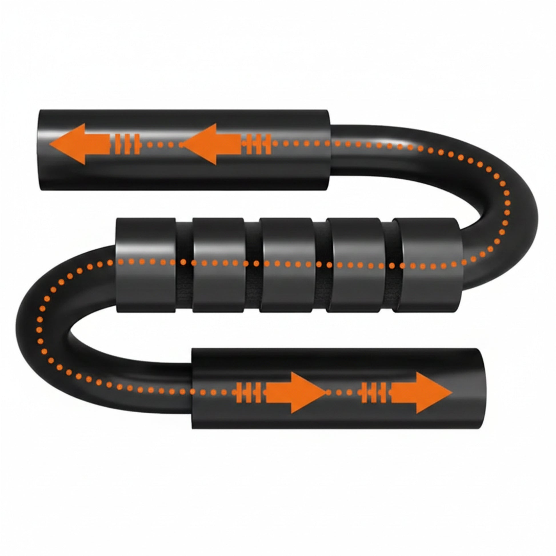 Support push-up en S — détail de la structure en acier renforcé