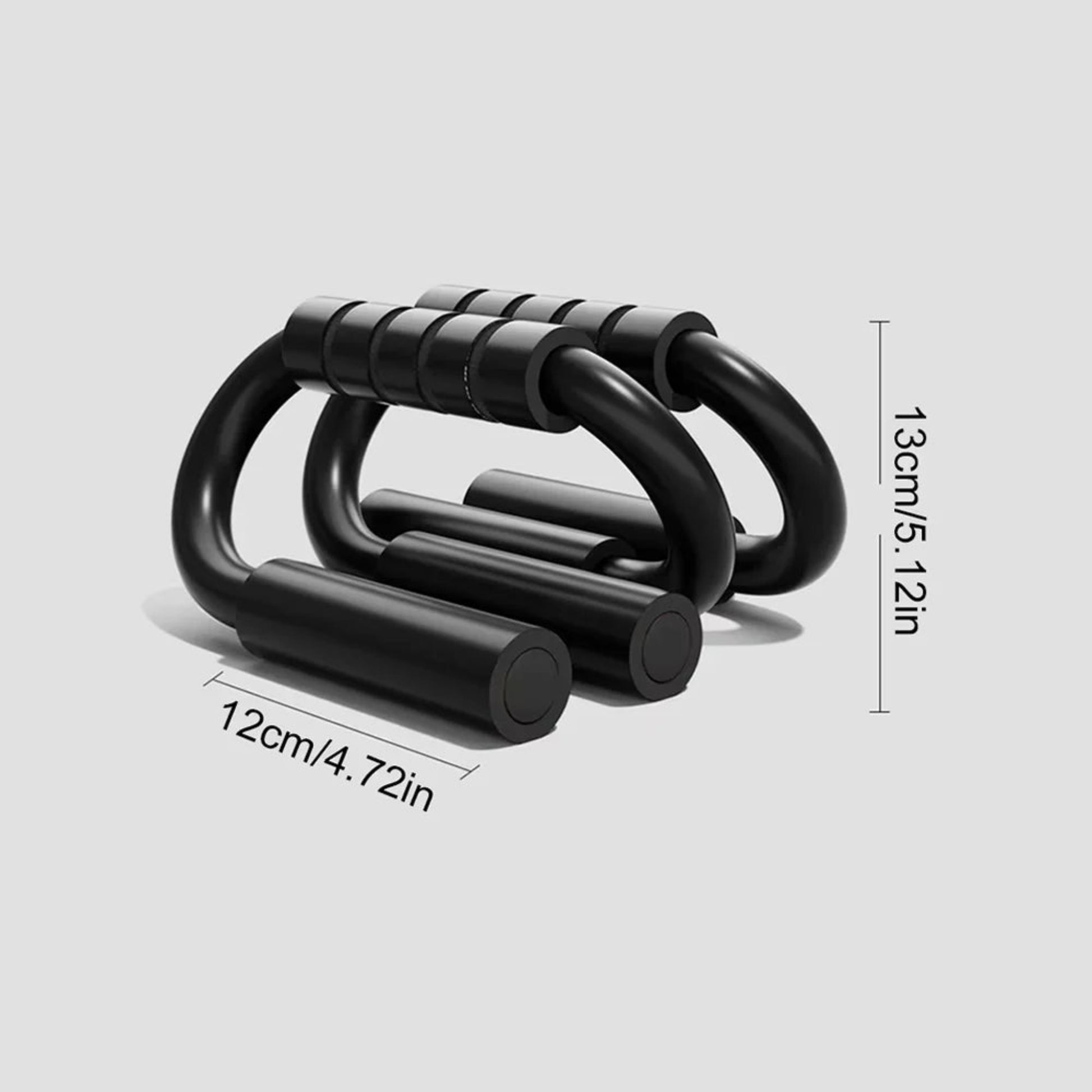 Support push-up en S — dimensions et gabarit compact