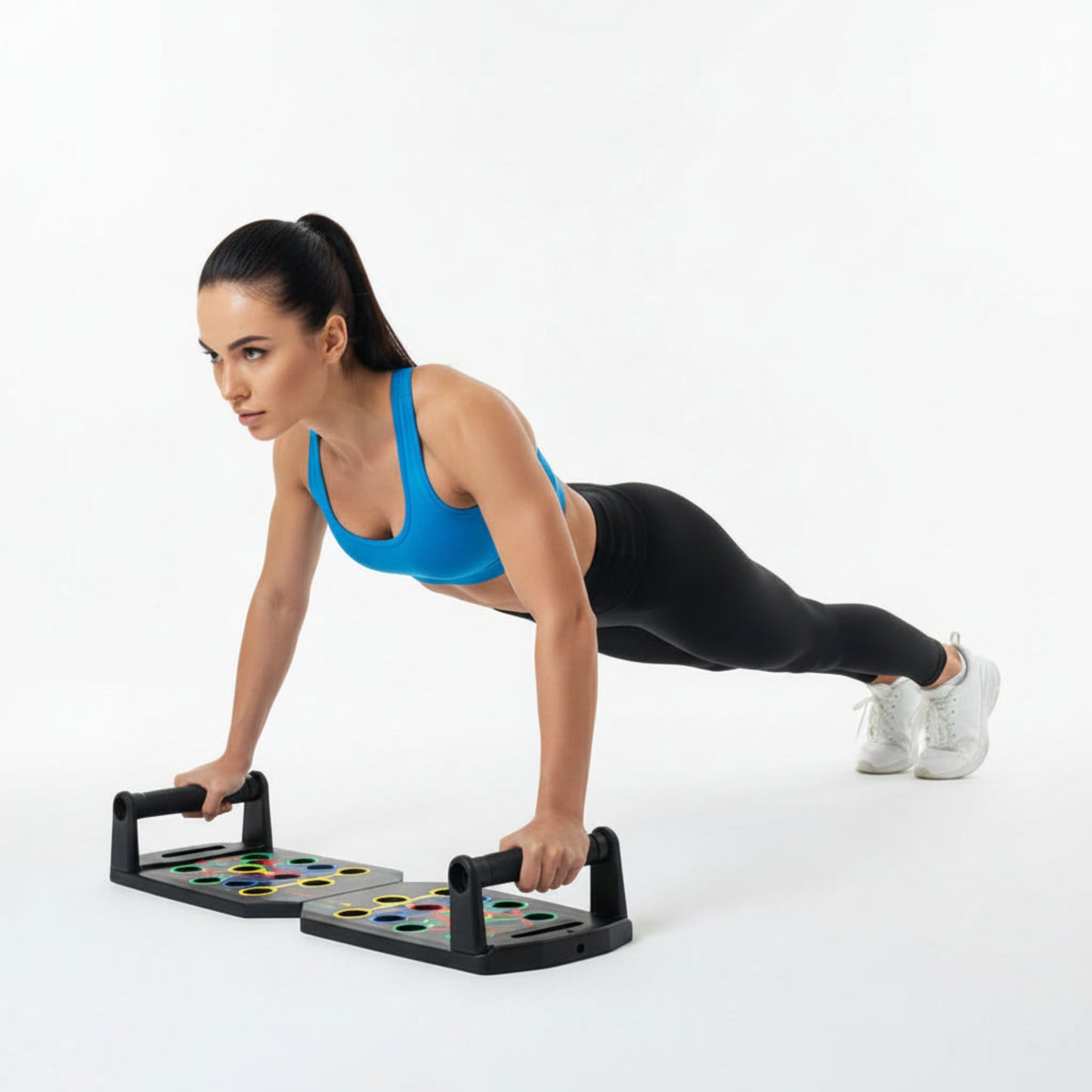 Planche de pompes multifonction pliable avec système de ciblage musculaire - VivaSport