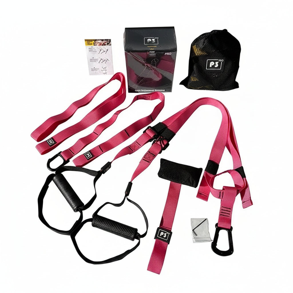 Sangles de Suspension TRX – Entraînement Complet Maison, Charge 300 kg | 3 Kits